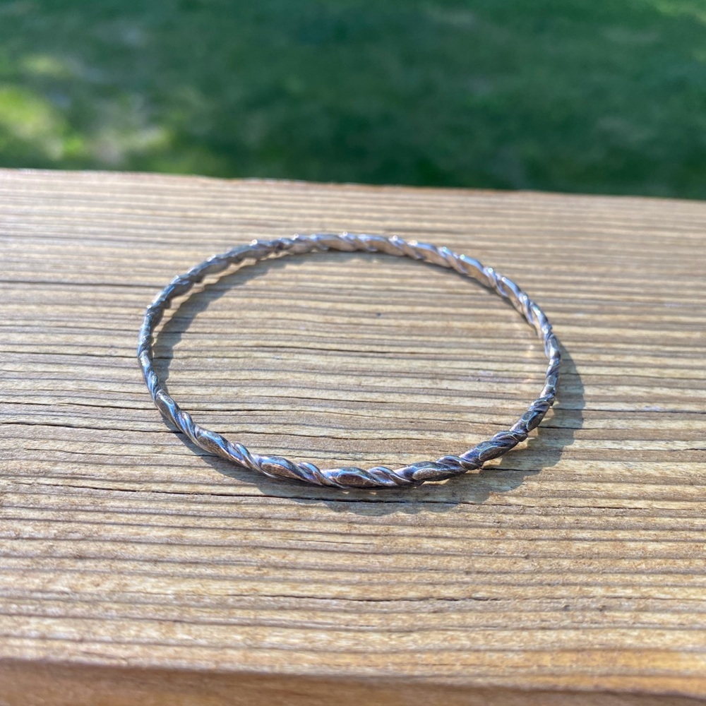 Vintage rope like cuff bracelet